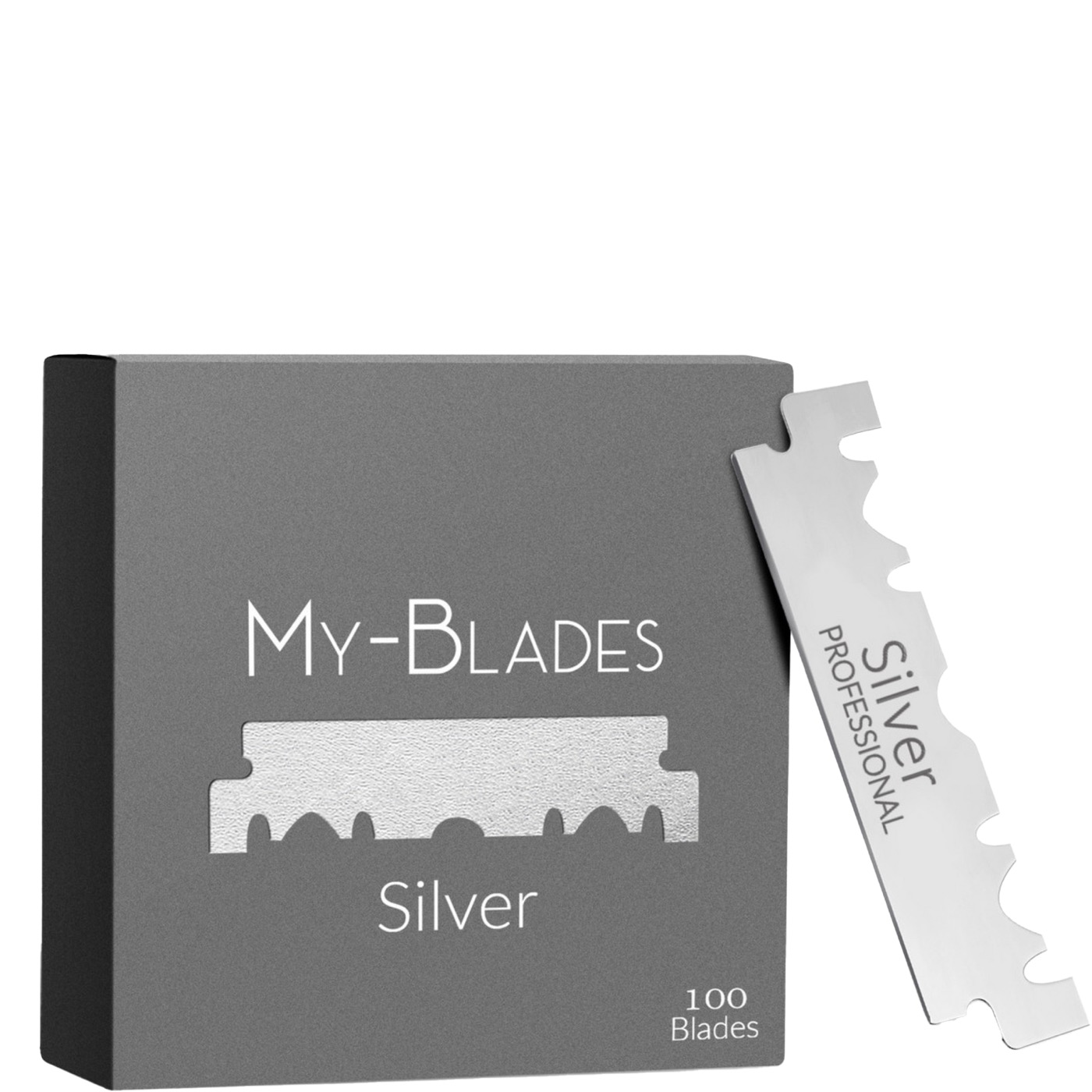 Single edge blades Silver voor Barbermes