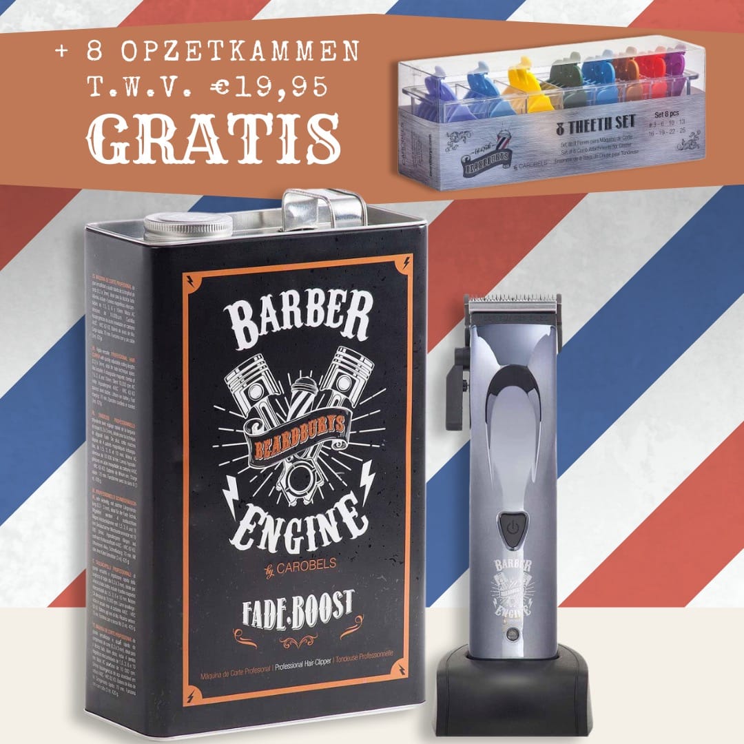 Professionele Tondeuse Fade Boost + Gratis 8 opzetkammen