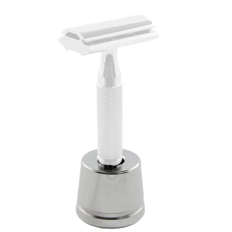 Houder voor Safety Razor Geborsteld Chroom