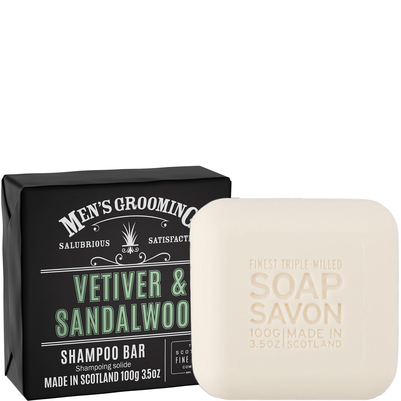 Shampoo bar Bar Vetiver & Sandalwood - normaal haar & hoofdhuid