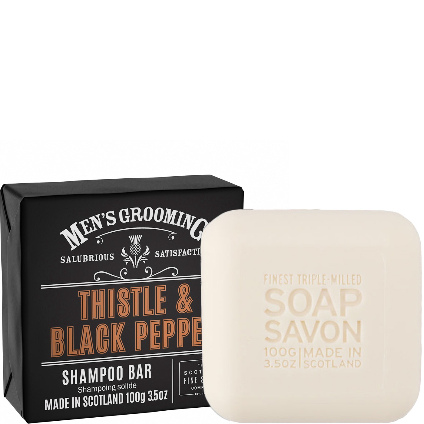 Shampoo bar Bar Thistle & Black Pepper - normaal haar & hoofdhuid