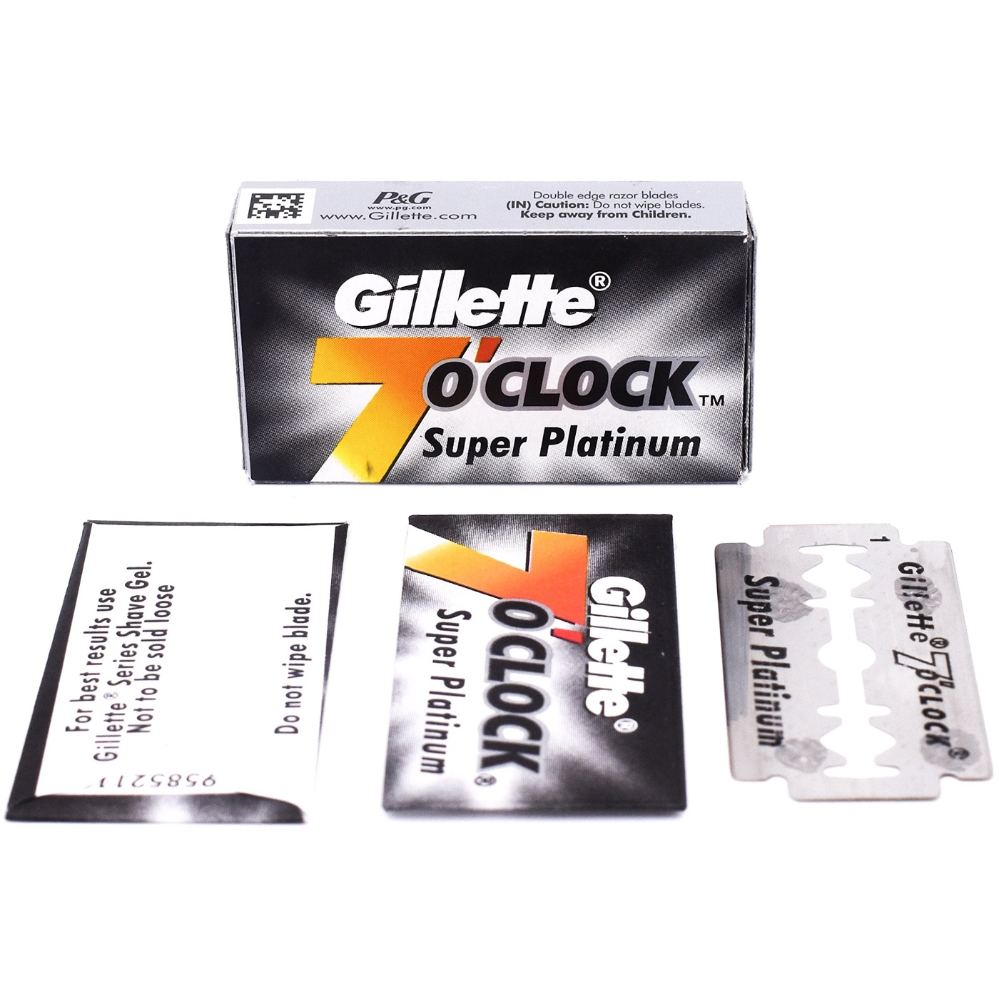 Grootverpakking Double Edge Blades 7 o'clock Super Platinum