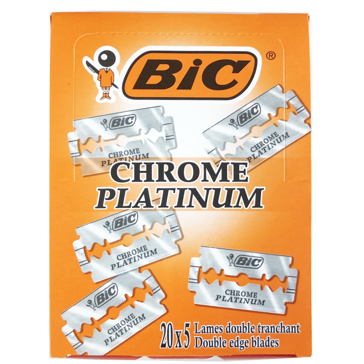 Grootverpakking Double Edge Blades Chrome Platinum
