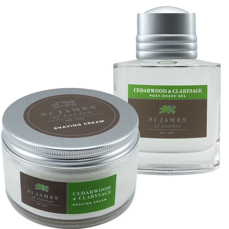 Voordeelset Cedarwood & Clarysage - Scheercrème Aftershave