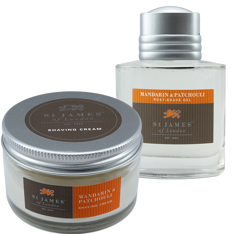 Voordeelset Mandarin & Patchouli - Scheercrème Aftershave