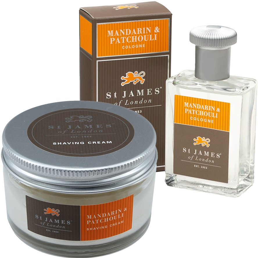 Voordeelset Mandarin & Patchouli - Scheercrème Cologne