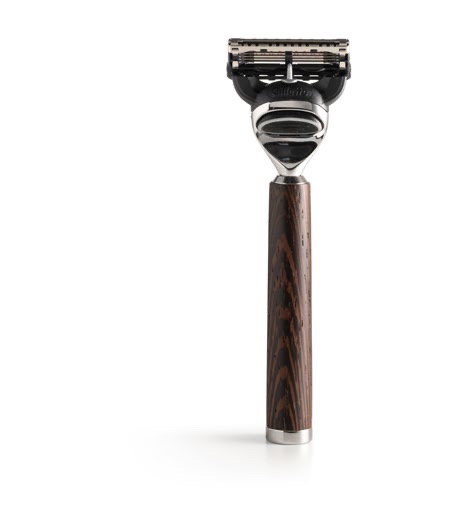 Mythos Scheermes Gillette Fusion & Houder – Wengé