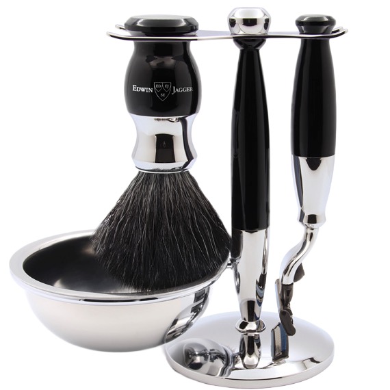 Scheerset met bowl Diffusion 37 - Mach3 - Fibre - Black