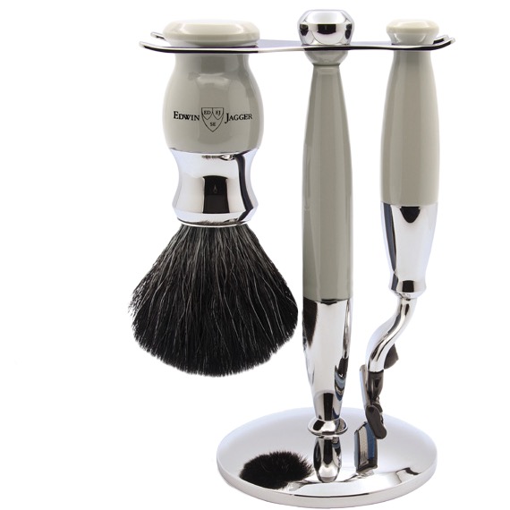 Scheerset met bowl Diffusion 37 - Mach3 - Fibre - Grey