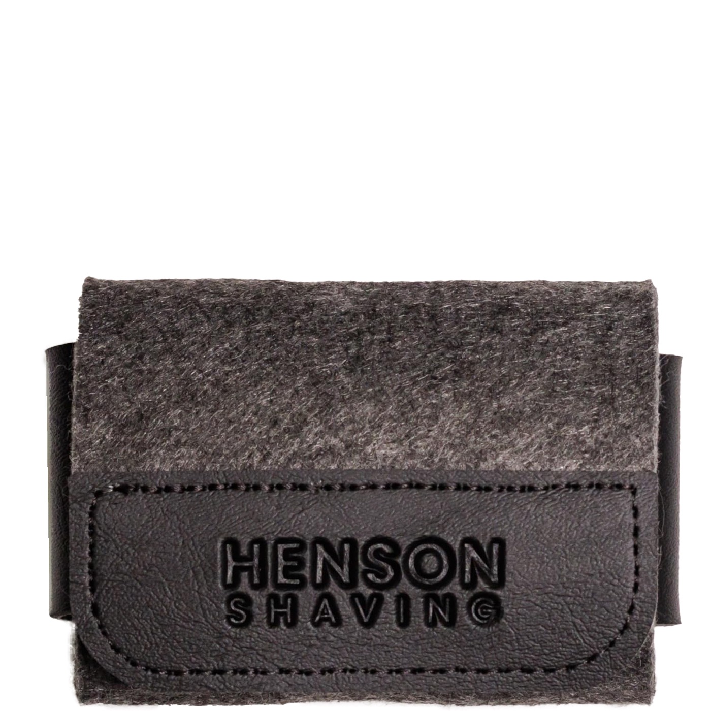 Lederen en Wollen Case voor Henson Safety Razor - zwart 