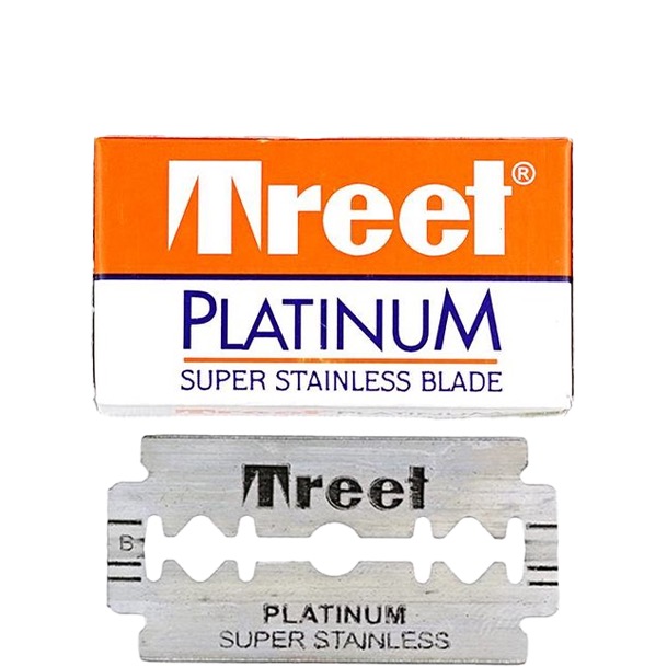 Grootverpakking Treet Double Edge Blades  Platinum Super Stainless