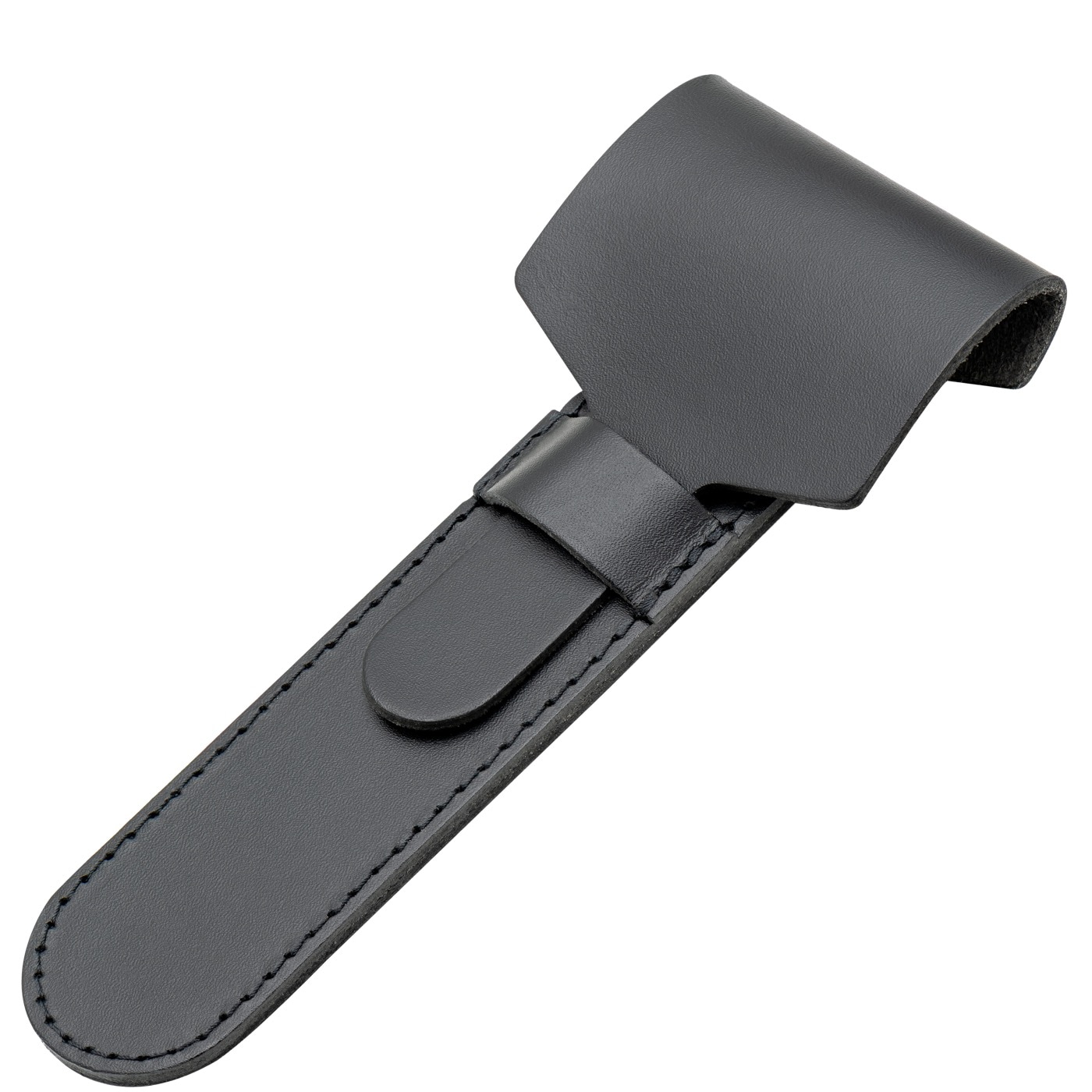 Zwart leder Etui maat L