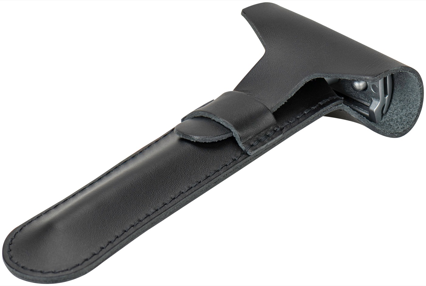 Zwart leder Etui maat L