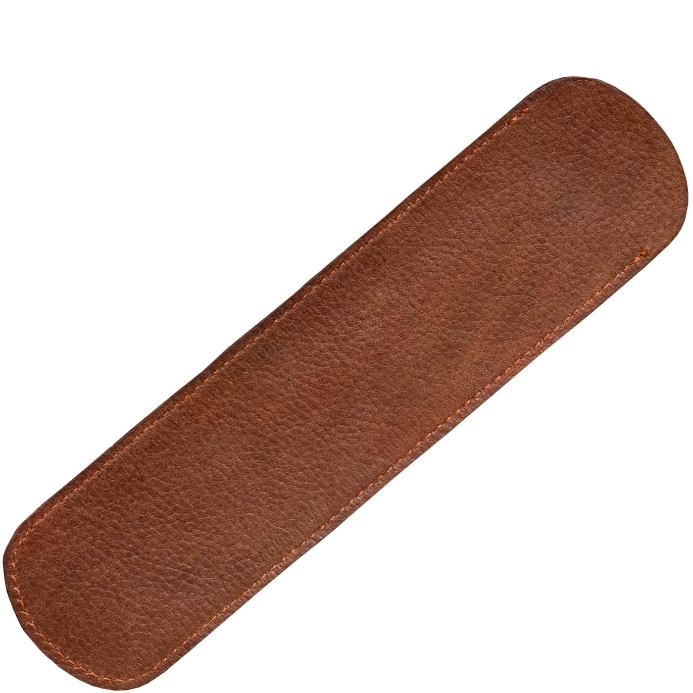 Scheeretui open scheermes - bruin rundleder