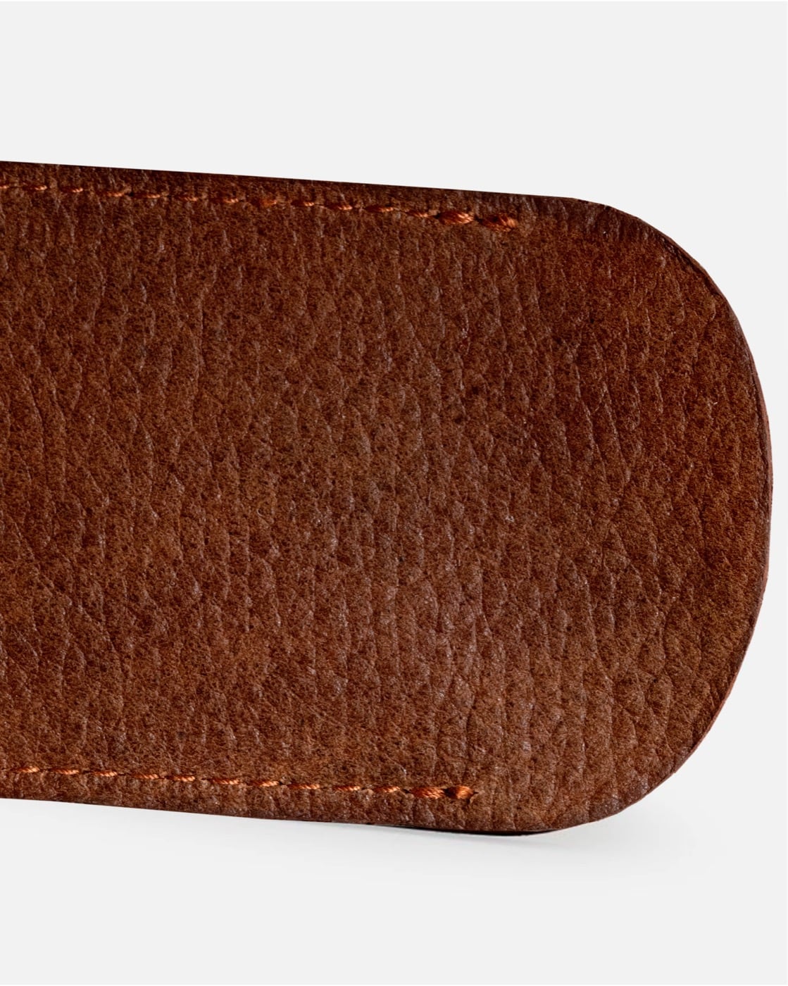 Scheeretui open scheermes - bruin rundleder