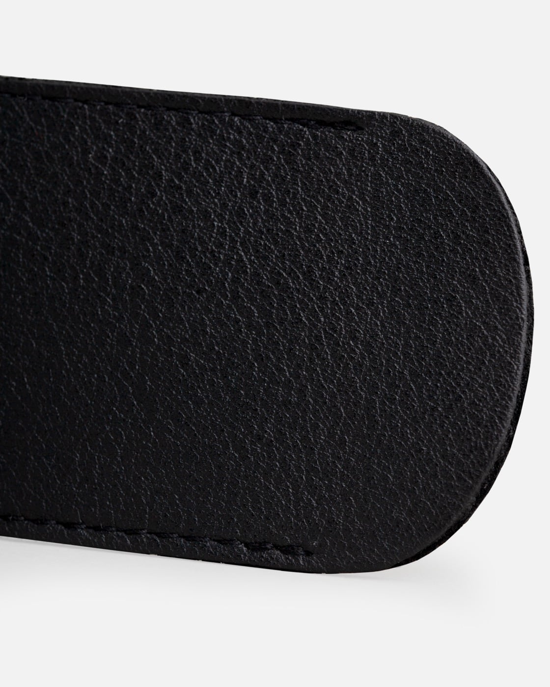 Scheeretui open scheermes - zwart rundleder