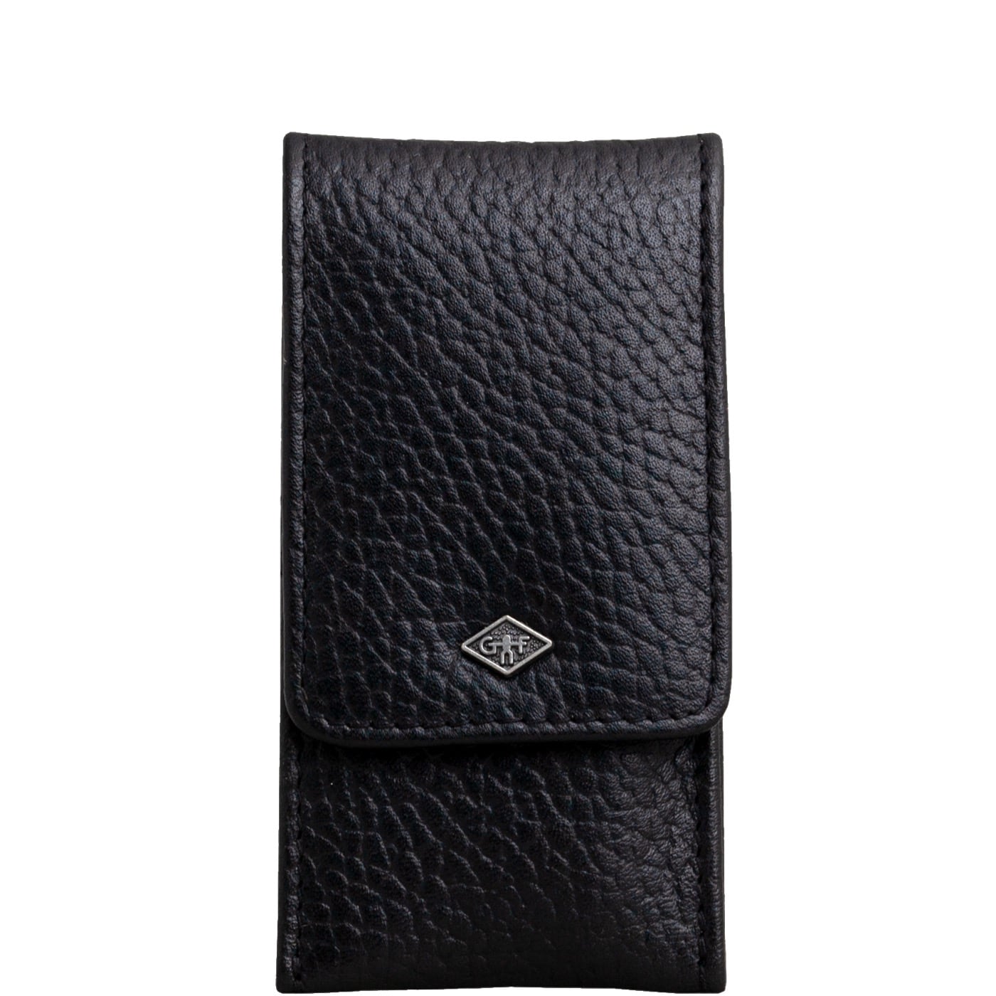 Manicureset 3-delig - zwart rundleder