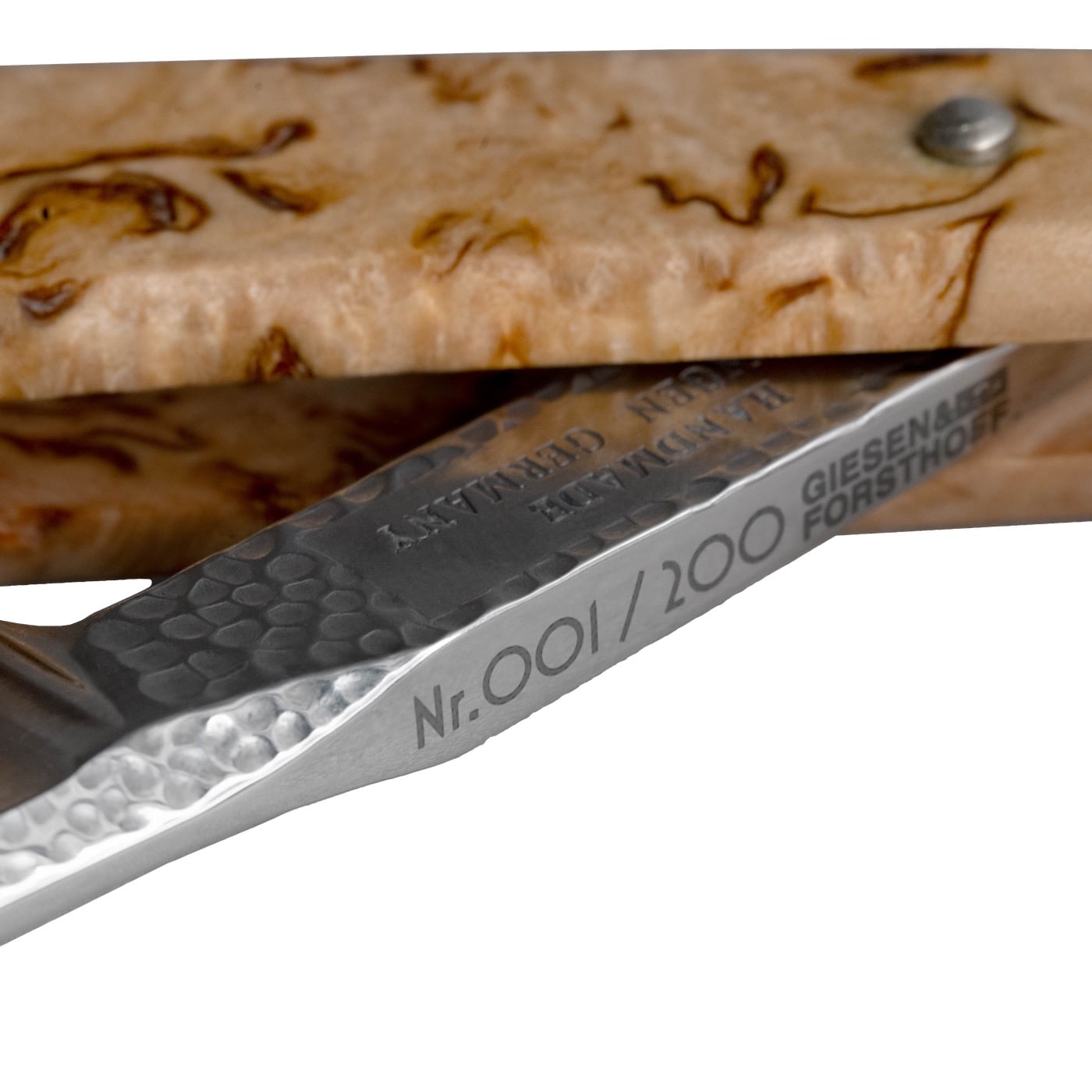 Open Scheermes 5/8" - Hammerschlag - Birch wood