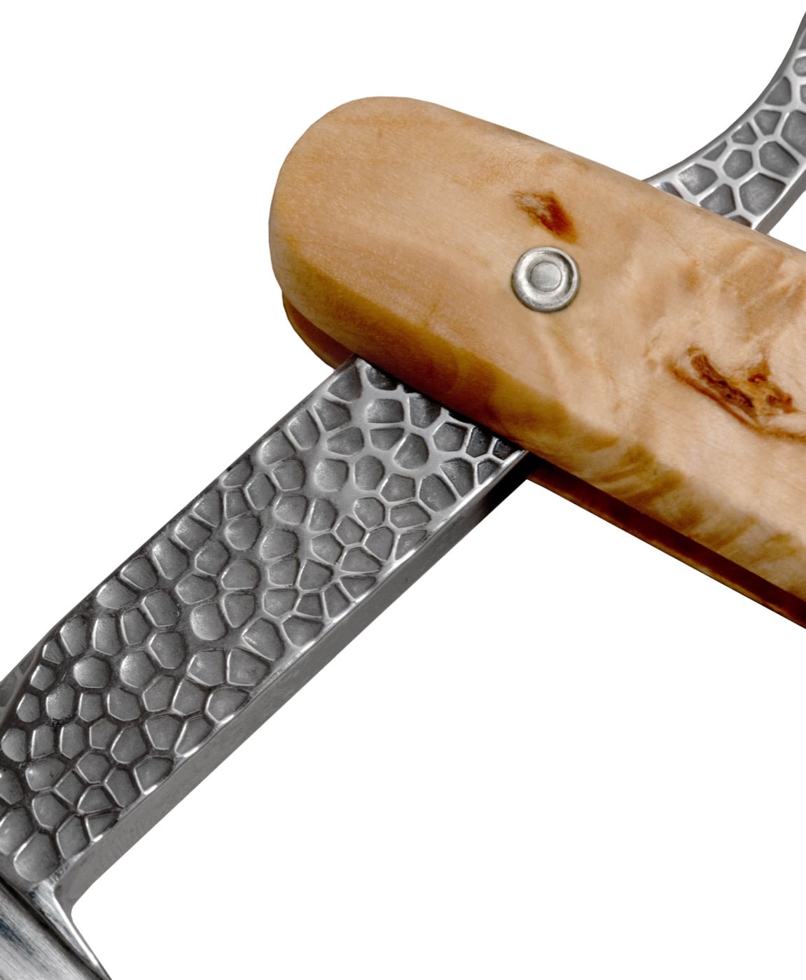 Open Scheermes 5/8" - Hammerschlag - Birch wood