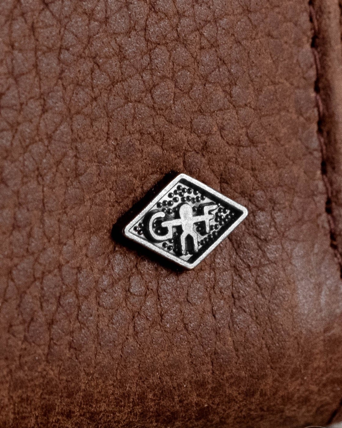 Manicureset 5-delig - rustiek bruin leder