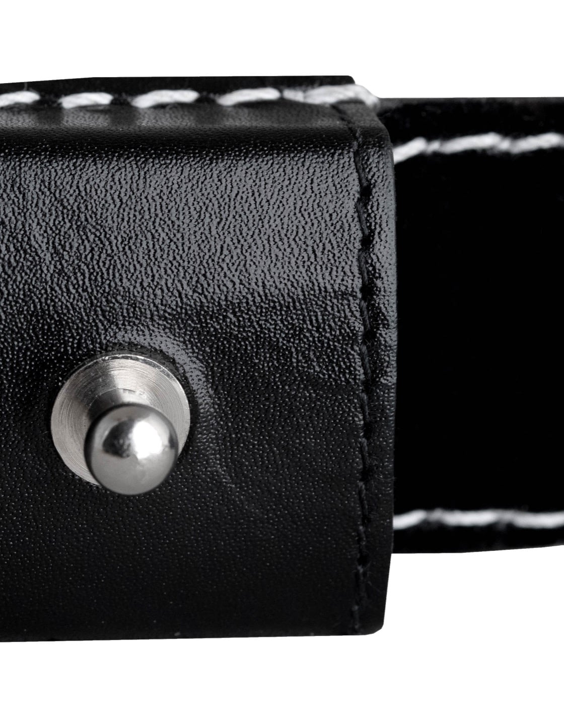 Scheeretui open scheermes - zwart rundleder