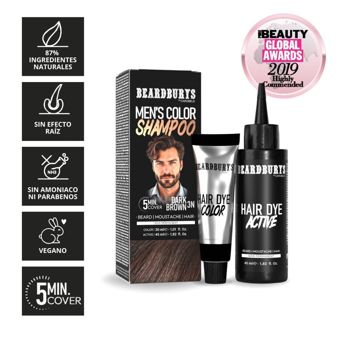 Beardburys Color Shampoo 3N Brown - 1.4 - BB-0412603