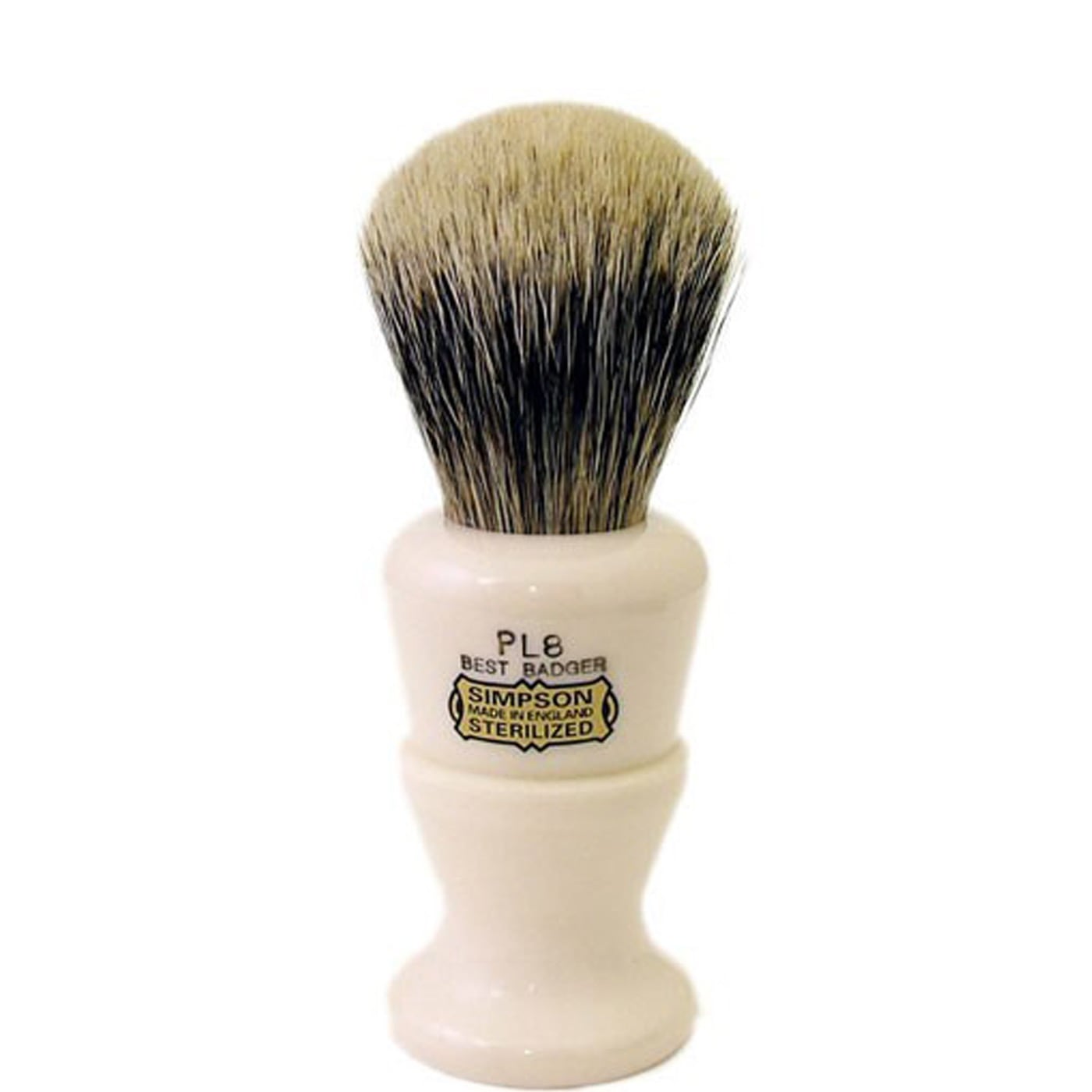 Scheerkwast Simpsons Polo PL8 - Super Badger Dashaar - ivoor