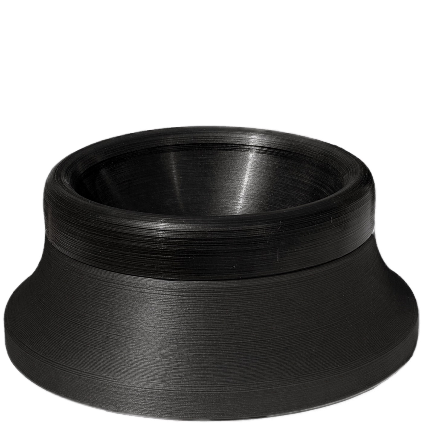 Afstrijkbakje zwart met authentiek rubber scheermes cleaner