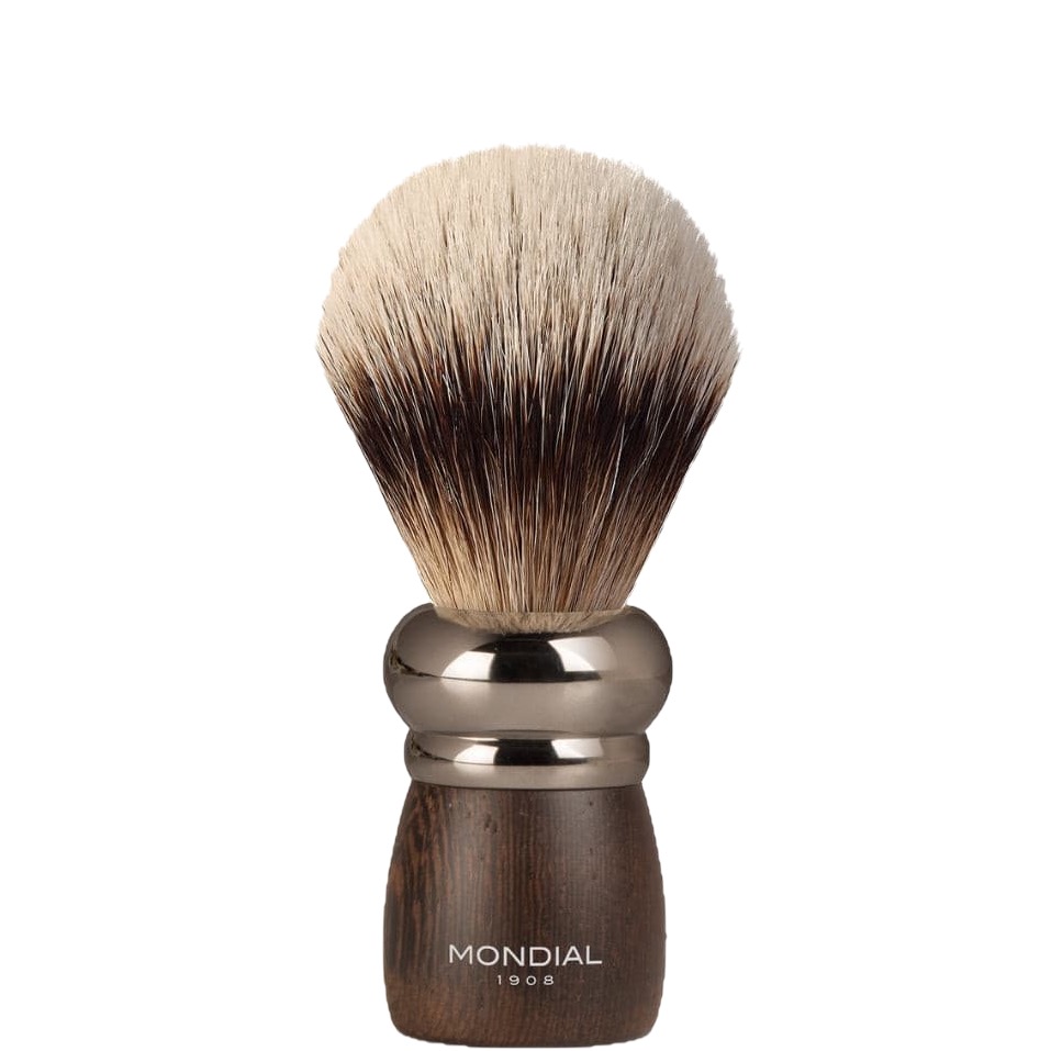 Prestige Scheerset Mach3 - Silvertip Dashaar - Wengé